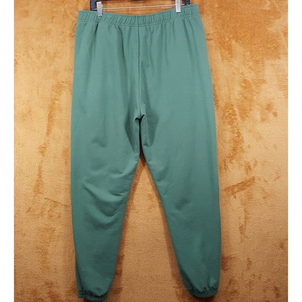 LACOSTE Joggers Mens Large Green Tapered Sweatpants Logo Lounge Casual - Picture 6 of 11